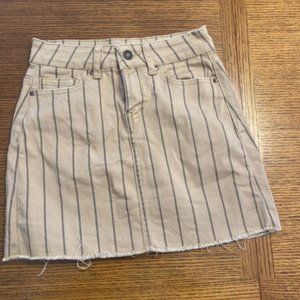 Striped Mini Skirt
